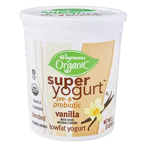 Organic Super Yogurt Blended Vanilla Lowfat Pre- & Probiotic Yogurt
