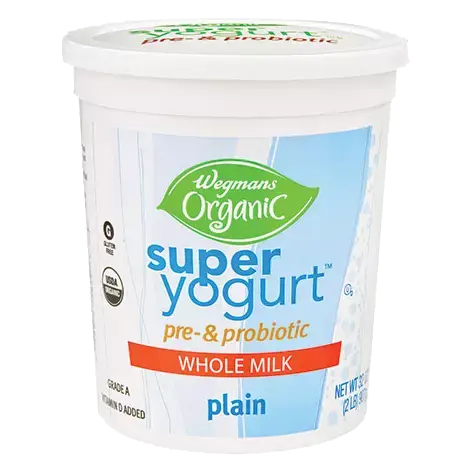 Organic Super Yogurt Whole Milk Plain Pre- & Probiotic Yogurt
