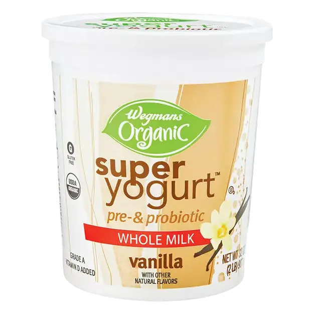 Organic Super Yogurt Whole Milk Vanilla Pre- & Probiotic Yogurt