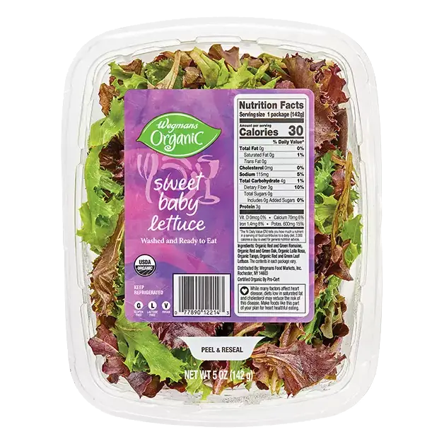 Organic Sweet Baby Lettuce
