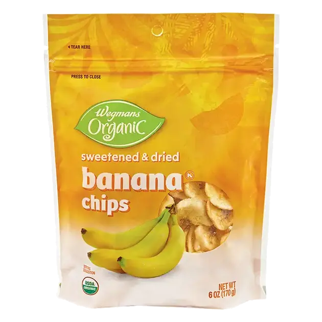 Organic Sweetened & Dried Banana Chips