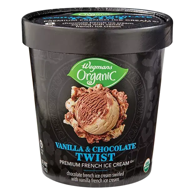Organic Vanilla & Chocolate Twist Premium French Ice Cream