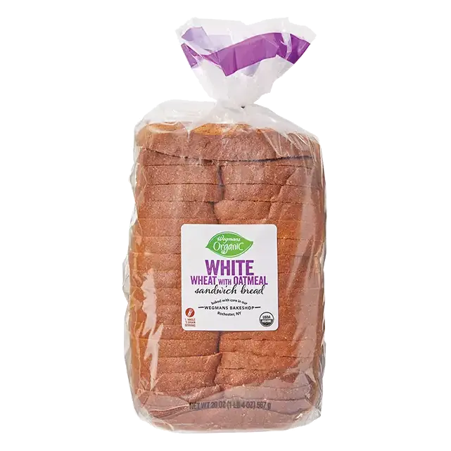 Organic White Wheat with Oatmeal Sandwich Bread