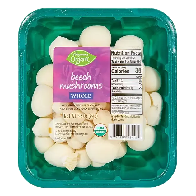 Organic Whole Beech Mushrooms
