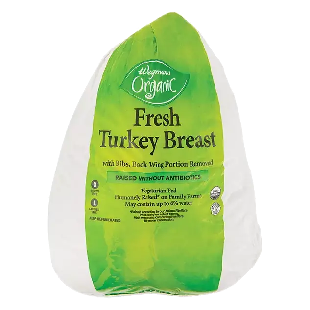Organic Whole Fresh Turkey Breast, Raised without Antibiotics