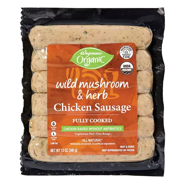 Organic Wild Mushroom & Herb Chicken Sausage