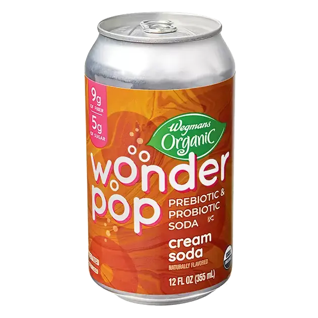 Organic Wonder Pop Cream Soda, Prebiotic & Probiotic Drink