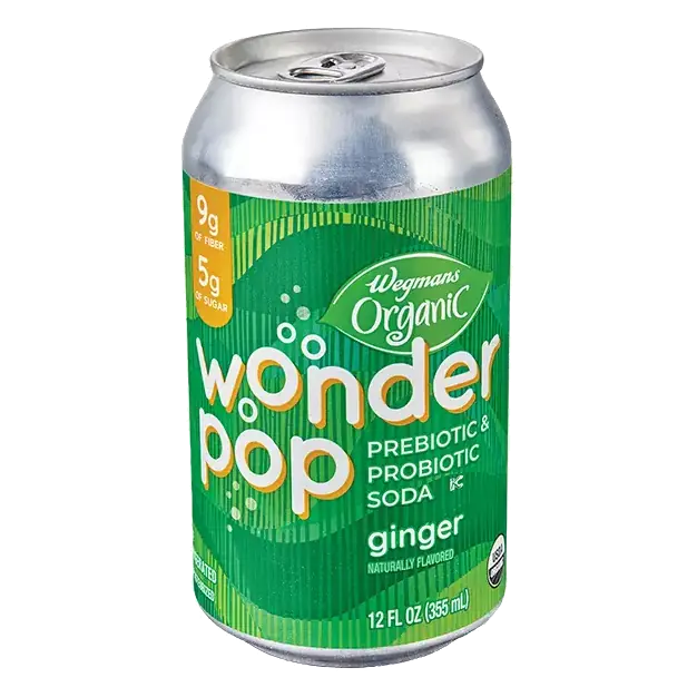 Organic Wonder Pop Ginger Prebiotic & Probiotic Soda