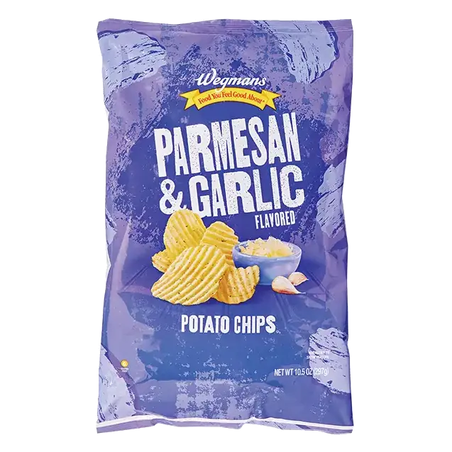 Parmesan & Garlic Flavored Potato Chips