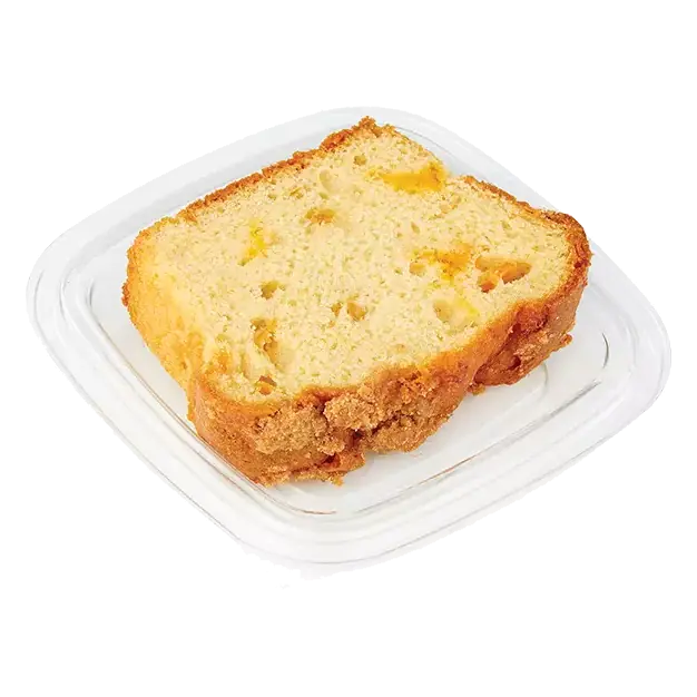 Peach Loaf Cake, Slice