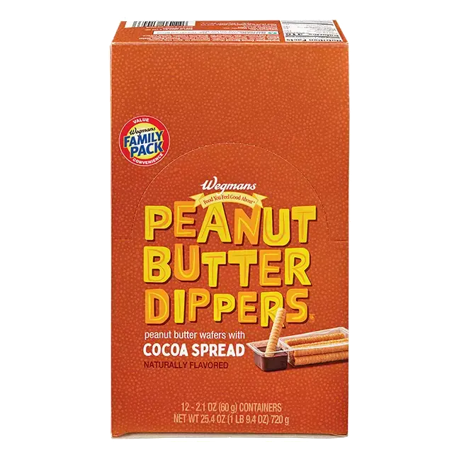 Peanut Butter Dippers with Cocoa Cookies 12 Pack
