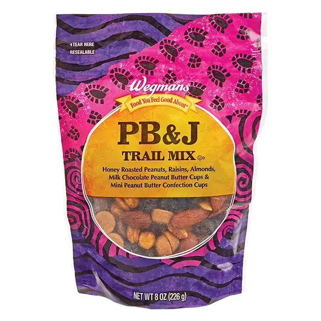 Peanut Butter & Jelly Trail Mix Bag