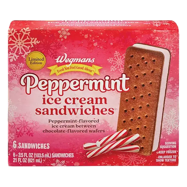 Peppermint Ice Cream Sandwiches, 6 Pack