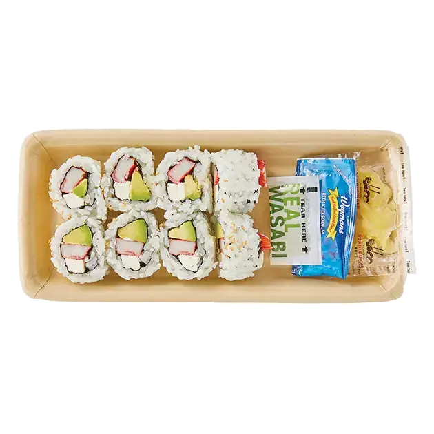Philly California Roll with White Rice (Cooked Sushi)