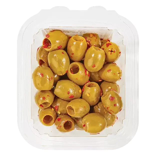 Piccante Green Olives, Pits Removed