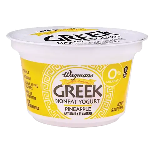 Pineapple Fruit On the Bottom Nonfat Greek Strained Yogurt