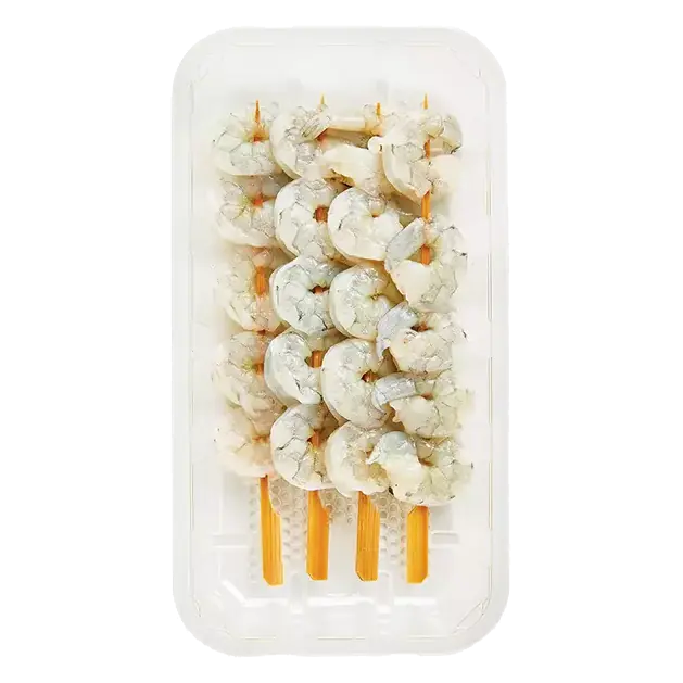 Plain Shrimp Skewers, Ready to Cook