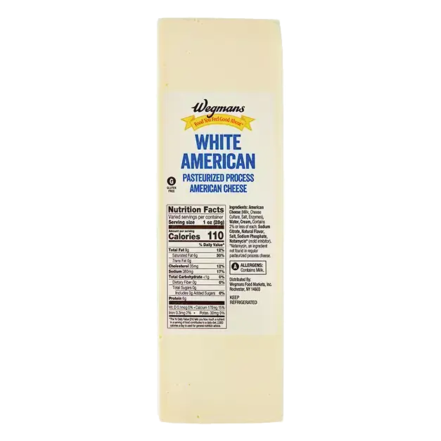 Pre-Sliced White American Cheese