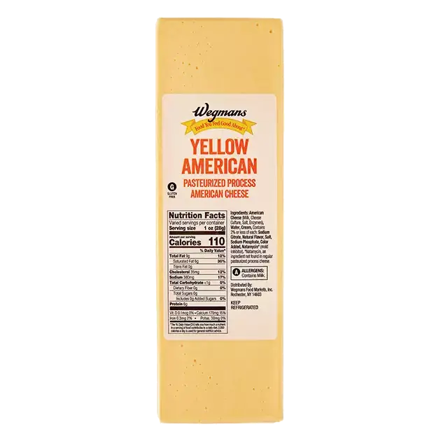 Pre-Sliced Yellow American Cheese