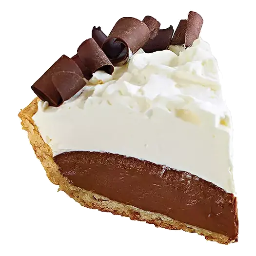 Premium Chocolate Cream Pie Slice