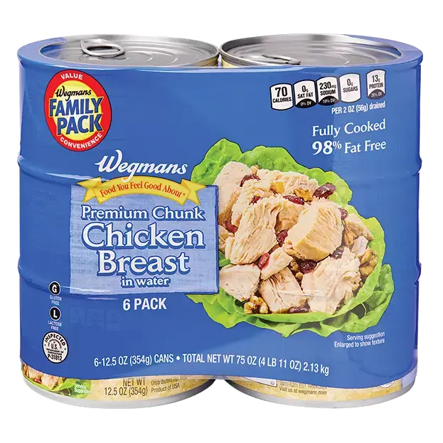Premium Chunk Chicken Breast in Water, FAMILY PACK
