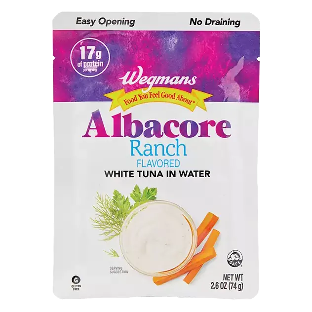 Ranch Flavored Albacore White Tuna in Water, Pouch