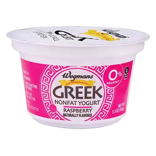 Raspberry Fruit On the Bottom Nonfat Greek Strained Yogurt