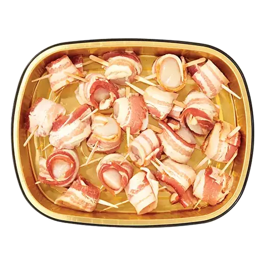 Ready to Cook Bacon Wrapped Scallops Party Pack
