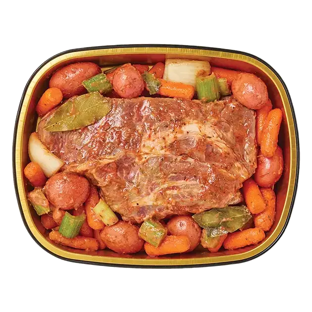 Ready to Cook Beef Chuck Roast with Stew Vegetables, Cook in Bag