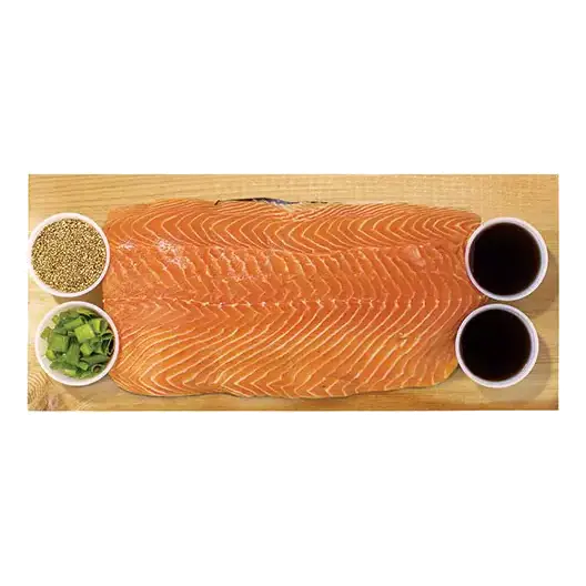 Ready to Cook Cedar Plank Salmon Fillet with Teriyaki Sauce
