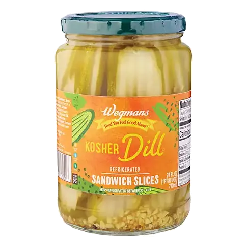 Refrigerated Kosher Dill Sandwich Slices Pickles