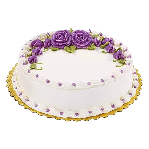 Round 1 Layer Chocolate Cake with Whipped Cream Icing