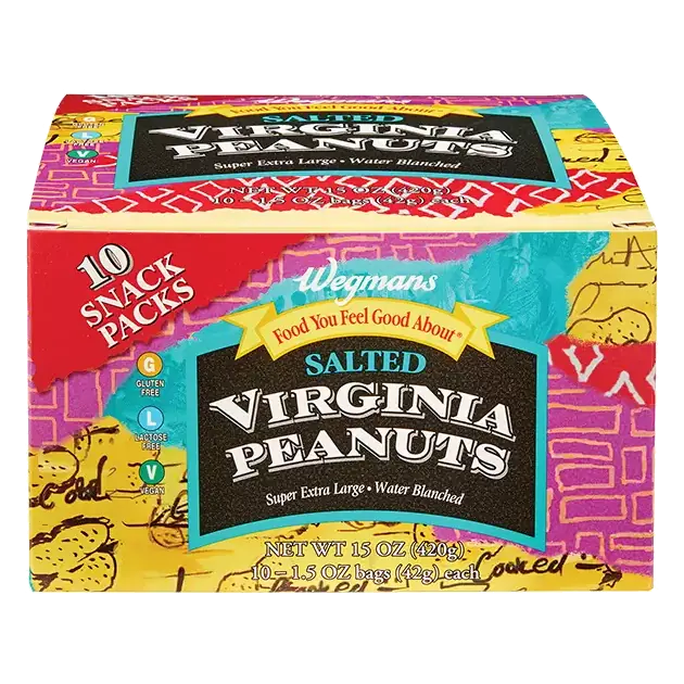 Salted Virginia Peanuts, 10 Snack Packs