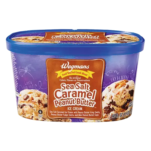 Sea Salt Caramel Peanut Butter Ice Cream