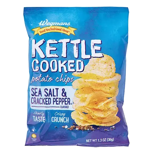 Sea Salt & Cracked Pepper Flavored Kettle Cooked Potato Chips