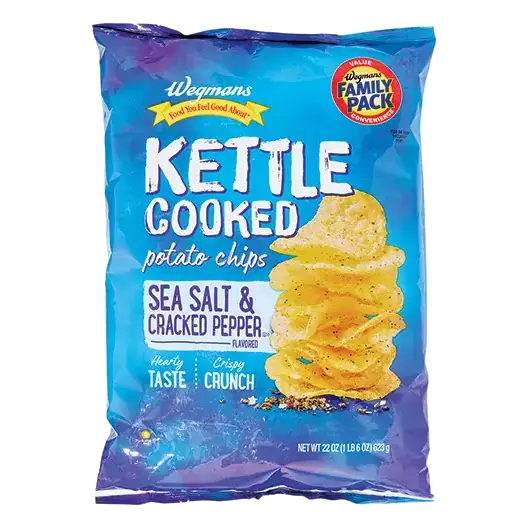 Sea Salt & Cracked Pepper Flavored Kettle Cooked Potato Chips