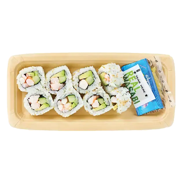 Shrimp California Roll with White Rice (Cooked)