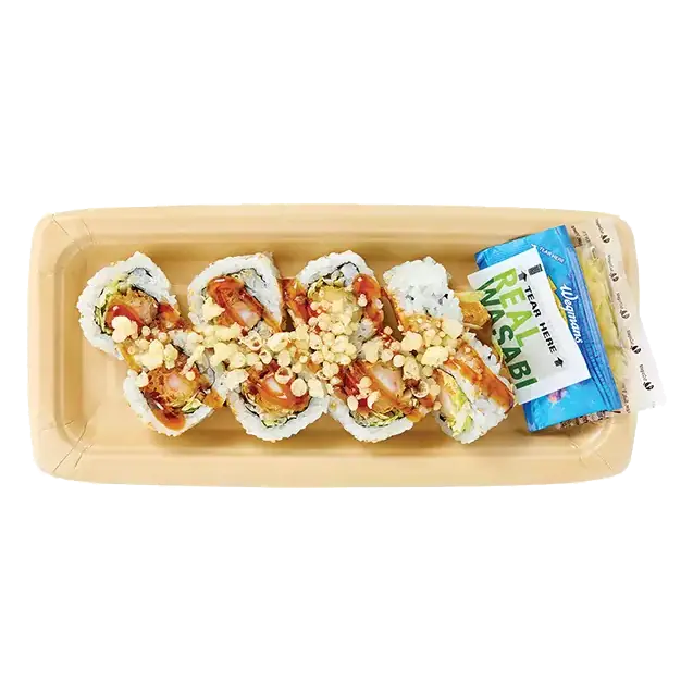 Shrimp Tempura Roll with White Rice (Cooked Sushi)