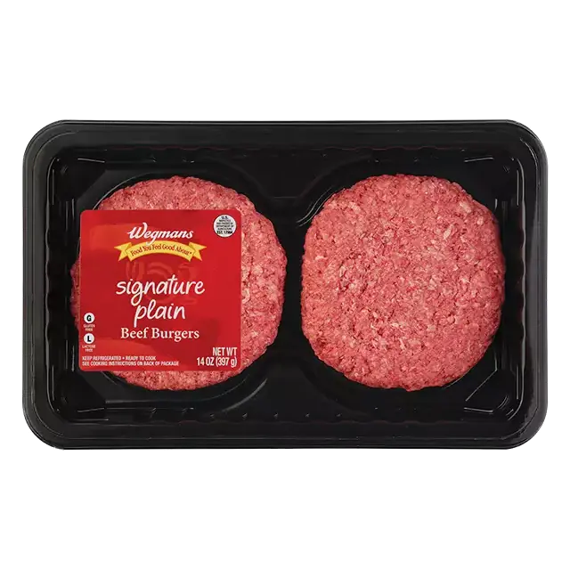 Signature Plain Beef Burgers, 2 Pack
