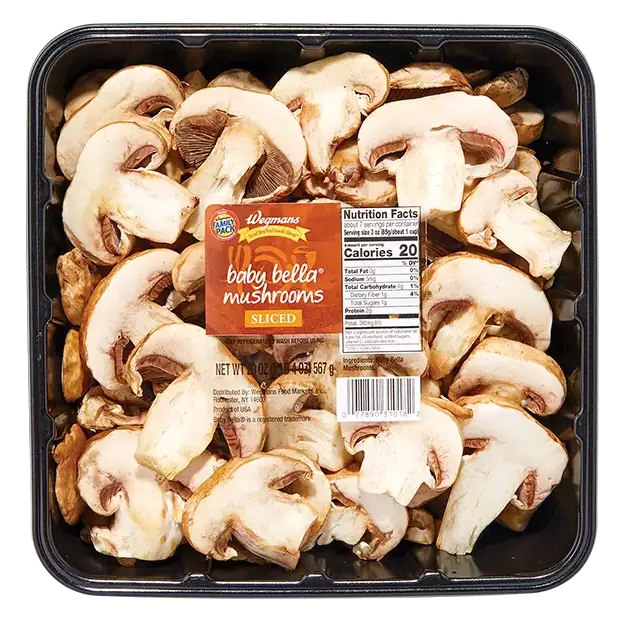 Sliced Baby Bella Mushrooms, FAMILY PACK