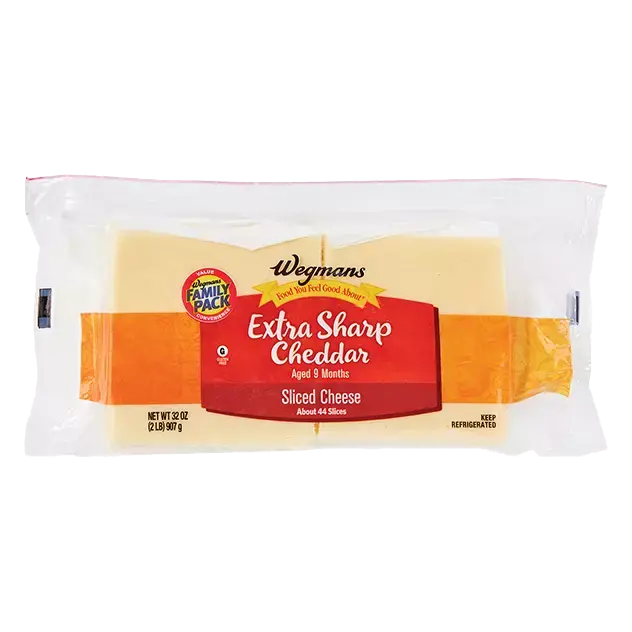 Sliced Extra Sharp Cheddar Cheese, FAMILY PACK