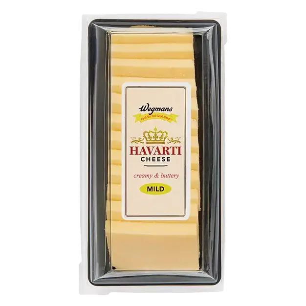 Sliced Havarti Cheese Cracker Cut