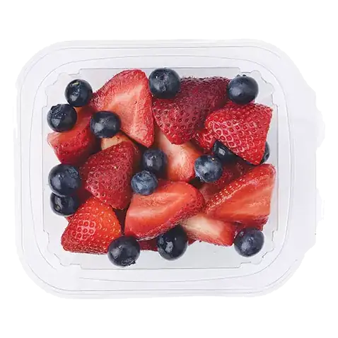 Sliced Strawberries & Blueberries