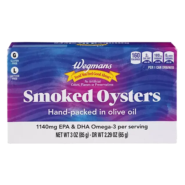 Smoked Oysters in Olive Oil