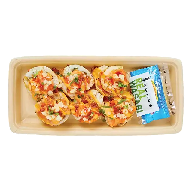 Spicy King Salmon Volcano Roll (Raw Sushi)