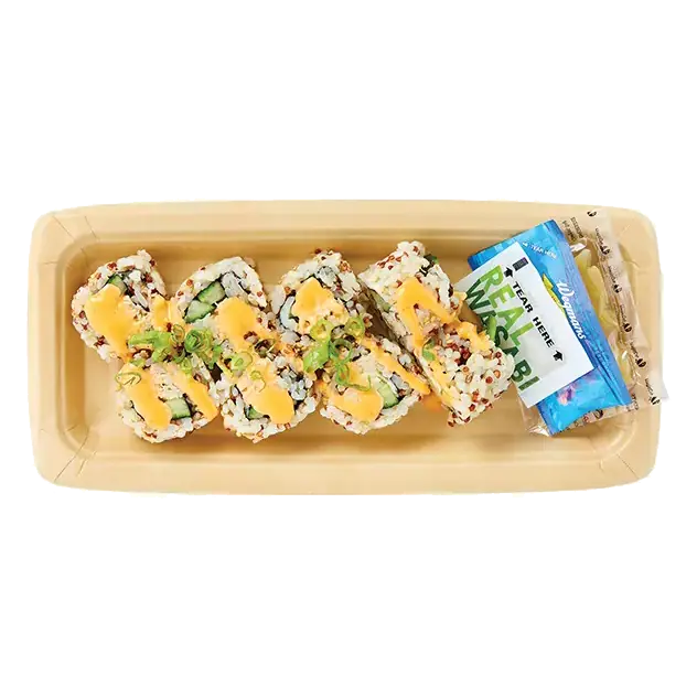 Spicy Lump Crab Roll with Quinoa Brown Rice (Cooked)