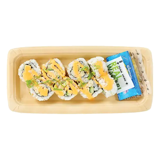 Spicy Lump Crab Roll with White Rice (Cooked)