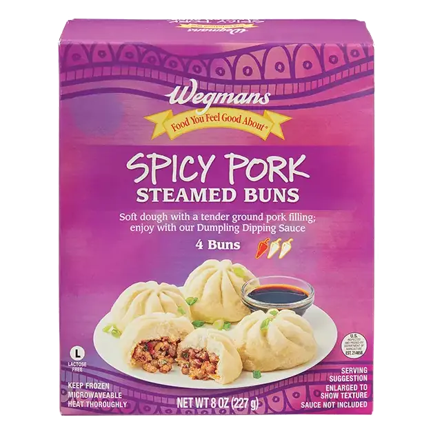 Spicy Pork Steamed Buns, 4 Count