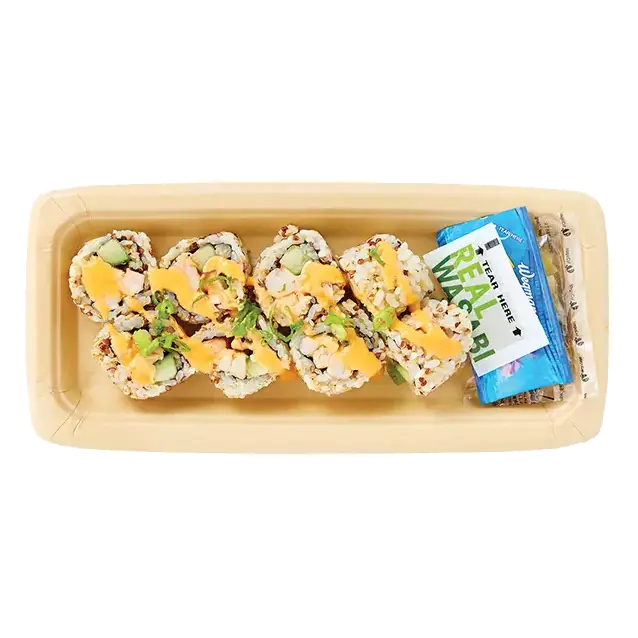 Spicy Shrimp Roll with Quinoa Brown Rice (Cooked)