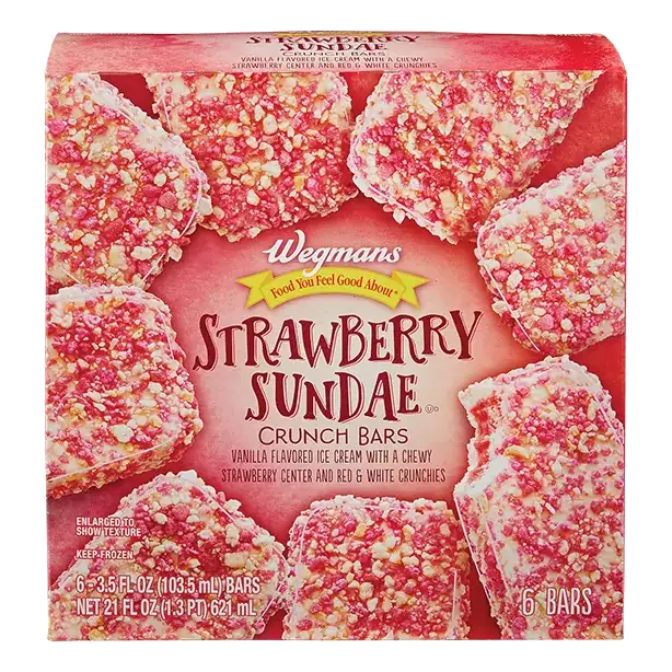 Strawberry Sundae Crunch Ice Cream Bar, 6 Count